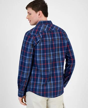 Sun + Stone Men's Mitchell Plaid Shirt, Created For Macy's 4 Sun + Stone Men's Mitchell Plaid Shirt, Created For Macy's - Image 2