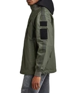 G-Star Raw Men's Combat Tape Zip-Up Overshirt -Vince Camuto Sale 22733476 fpx