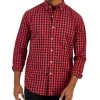 Club Room Men's Grant Classic-Fit Check Button-Down Poplin Shirt, Created For Macy's