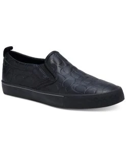 Coach Men's Skate Signature Embossed Slip-On Sneakers