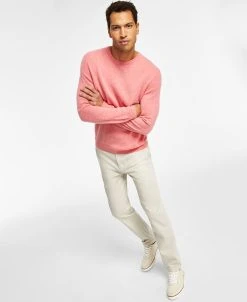 Club Room Men's Four-Way Stretch Pants & Cashmere Crewneck Sweater, Created For Macy's