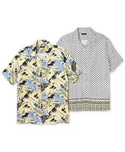 Club Room Men's New Petro Floral-Print Shirt, Created For Macy's -Vince Camuto Sale 22975382 fpx