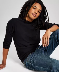 And Now This Men's Textured Knit Long-Sleeve Shirt -Vince Camuto Sale 22986182 fpx