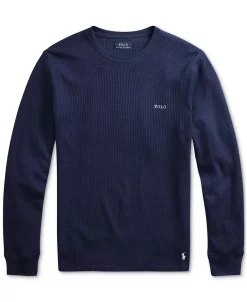 Polo Ralph Lauren Men's Big & Tall Waffle Knit Thermal Pajama Shirt -Vince Camuto Sale 22987746 fpx