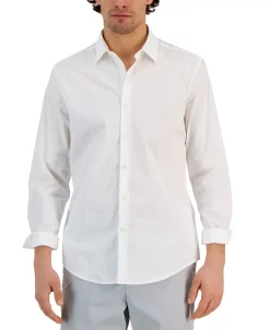 Alfani Men's Modern Classic-Fit Stretch Solid Button-Down Shirt, Created For Macy's 13 Alfani Men's Modern Classic-Fit Stretch Solid Button-Down Shirt, Created For Macy's -Vince Camuto Sale 22988340 fpx