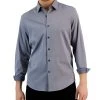 Alfani Men's Modern Classic-Fit Stretch Dot Dobby Button-Down Shirt, Created For Macy's
