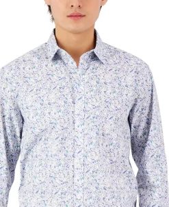 Alfani Men's Long-Sleeve Abstract Floral Print Shirt, Created For Macy's 8 Alfani Men's Long-Sleeve Abstract Floral Print Shirt, Created For Macy's -Vince Camuto Sale 22988394 fpx