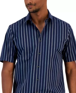 Alfani Men's Classic-Fit Stretch Gradient Stripe Button-Down Shirt, Created For Macy's 9 Alfani Men's Classic-Fit Stretch Gradient Stripe Button-Down Shirt, Created For Macy's -Vince Camuto Sale 22999339 fpx