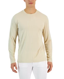 Alfani Tech Long Sleeve Crewneck T-Shirt, Created For Macy's 18 Alfani Tech Long Sleeve Crewneck T-Shirt, Created For Macy's -Vince Camuto Sale 23011709 fpx