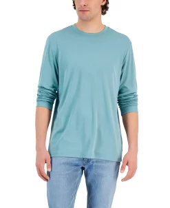 Alfani Tech Long Sleeve Crewneck T-Shirt, Created For Macy's 21 Alfani Tech Long Sleeve Crewneck T-Shirt, Created For Macy's -Vince Camuto Sale 23011712 fpx