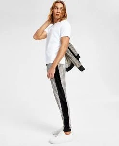 INC International Concepts Men's Squiggly Lines Printed Drawstring Velour Pants, Created For Macy's 13 INC International Concepts Men's Squiggly Lines Printed Drawstring Velour Pants, Created For Macy's -Vince Camuto Sale 23023416 fpx