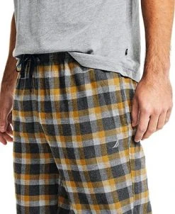 Nautica Men's 2-Pc. Classic-Fit Solid T-Shirt & Plaid Flannel Pajama Pants Set -Vince Camuto Sale 23089136 fpx