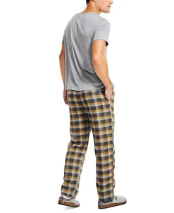 Nautica Men's 2-Pc. Classic-Fit Solid T-Shirt & Plaid Flannel Pajama Pants Set -Vince Camuto Sale 23089137 fpx