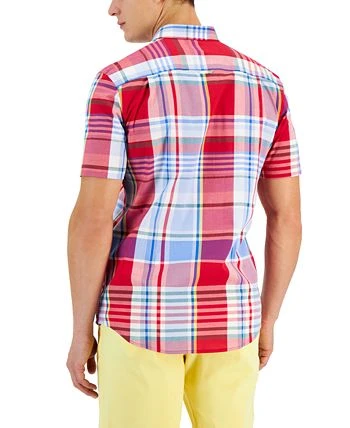 Club Room Rimson Classic-Fit Plaid Button-Down Poplin Shirt, Created For Macy's 4 Club Room Rimson Classic-Fit Plaid Button-Down Poplin Shirt, Created For Macy's - Image 2