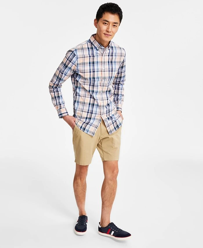 Club Room Men's Plaid Long-Sleeve Button-Up Shirt, Created For Macy's 3 Club Room Men's Plaid Long-Sleeve Button-Up Shirt, Created For Macy's