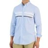 Club Room Horizon Long Sleeve Chest Stripe Oxford Shirt, Created For Macy's -Vince Camuto Sale 23205365 fpx