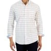 Club Room Timon Long Sleeve Multicolor Windowpane Oxford Shirt, Created For Macy's -Vince Camuto Sale 23205426 fpx
