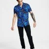 INC International Concepts Men's Regular-Fit Butterfly Short-Sleeve Shirt, Created For Macy's -Vince Camuto Sale 23232493 fpx