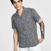 INC International Concepts Men's Slim-Fit Animal-Print Shirt, Created For Macy's -Vince Camuto Sale 23232512 fpx