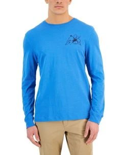 Club Room Men's Tiki Lounge Classic-Fit Graphic Long-Sleeve T-Shirt, Created For Macy's