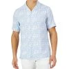 Club Room Men's Short-Sleeve Tile Shibori Silk Shirt, Created For Macy's