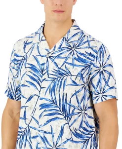 Club Room Men's David Tropical Silk Shirt, Created For Macy's -Vince Camuto Sale 23359053 fpx
