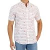 Club Room Men's Ropes & Sails Print Short-Sleeve Button-Down Shirt, Created For Macy's -Vince Camuto Sale 23359364 fpx