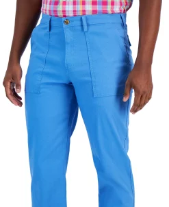 Club Room Men's Classic-Fit Solid Chore Pants, Created For Macy's -Vince Camuto Sale 23360312 fpx