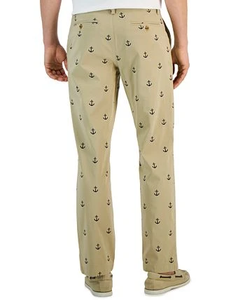 Club Room Men's Classic-Fit Anchor Embroidered Chino Pants, Created For Macy's 4 Club Room Men's Classic-Fit Anchor Embroidered Chino Pants, Created For Macy's - Image 2