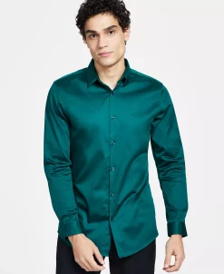 INC International Concepts Men's Slim Fit Dress Shirt, Created For Macy's -Vince Camuto Sale 23567602 fpx