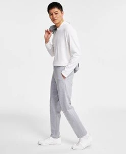 Alfani Men's Regular-Fit Polyspan Blend Solid Suit Pants, Created For Macy's -Vince Camuto Sale 23597382 fpx