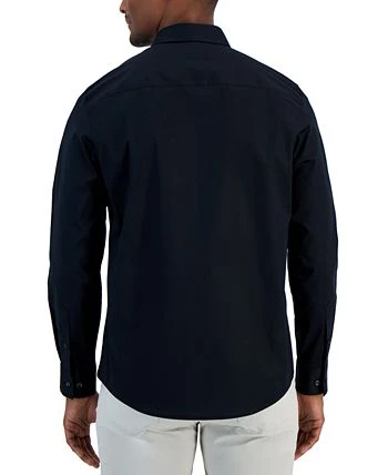 Alfani Men's Modern Classic-Fit Stretch Solid Button-Down Shirt, Created For Macy's 4 Alfani Men's Modern Classic-Fit Stretch Solid Button-Down Shirt, Created For Macy's - Image 2