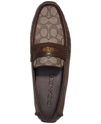 Coach Men's C Coin Signature Leather Driver Loafer 7 Coach Men's C Coin Signature Leather Driver Loafer - Image 5