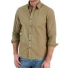 Michael Kors N's Slim-Fit Solid Garment Dyed Long-Sleeve Button-Up Shirt -Vince Camuto Sale 23769106 fpx