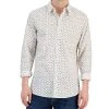 Michael Kors N's Slim-Fit Stretch Small Field Print Long-Sleeve Button-Up Shirt -Vince Camuto Sale 23769107 fpx
