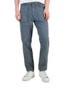 Michael Kors N's Regular-Fit Straight-Leg Railroad Stripe Carpenter Pants
