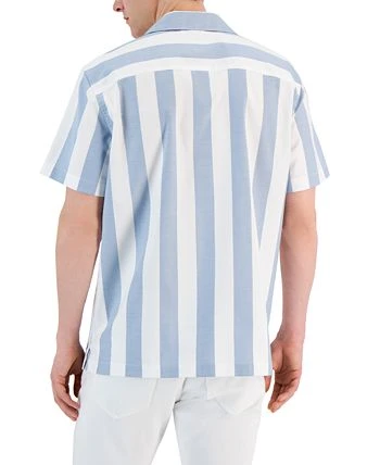 Michael Kors N's Slim-Fit Rugby Stripe Short-Sleeve Button-Up Shirt 4 Michael Kors N's Slim-Fit Rugby Stripe Short-Sleeve Button-Up Shirt - Image 2