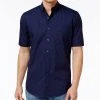 Club Room Men's Micro Dot Print Stretch Cotton Shirt, Created For Macy's