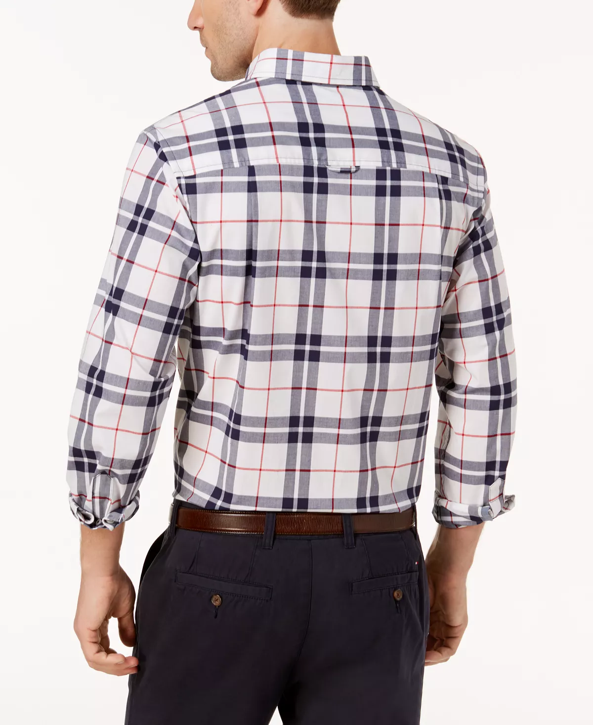 Club Room Men's Perry Plaid Stretch Shirt With Pocket, Created For Macy's 5 Club Room Men's Perry Plaid Stretch Shirt With Pocket, Created For Macy's - Image 3