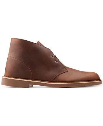 Clarks Men’s Dark Brown leather Chukka Boots with Tan Sole NEW 12W Clarks Desert EVO Lace Up Boots, Beeswax - Tan - Size: 9 D  main image 4