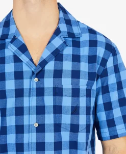 Nautica Men's Buffalo Plaid Short-Sleeve Cotton Pajama Shirt -Vince Camuto Sale 9285009 fpx